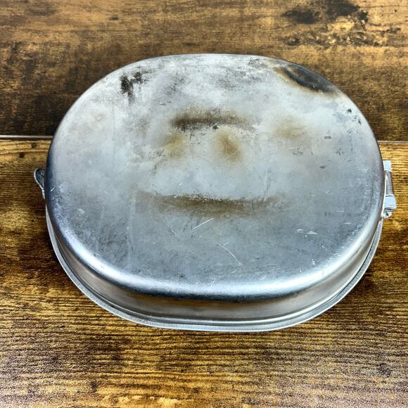 Vintage 1940s WWII Era US Military Issue Stainless Steel Mess Kit LEYSE 1945 - Picture 3 of 10